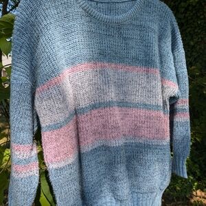Vintage Cropped Chunky Sweater